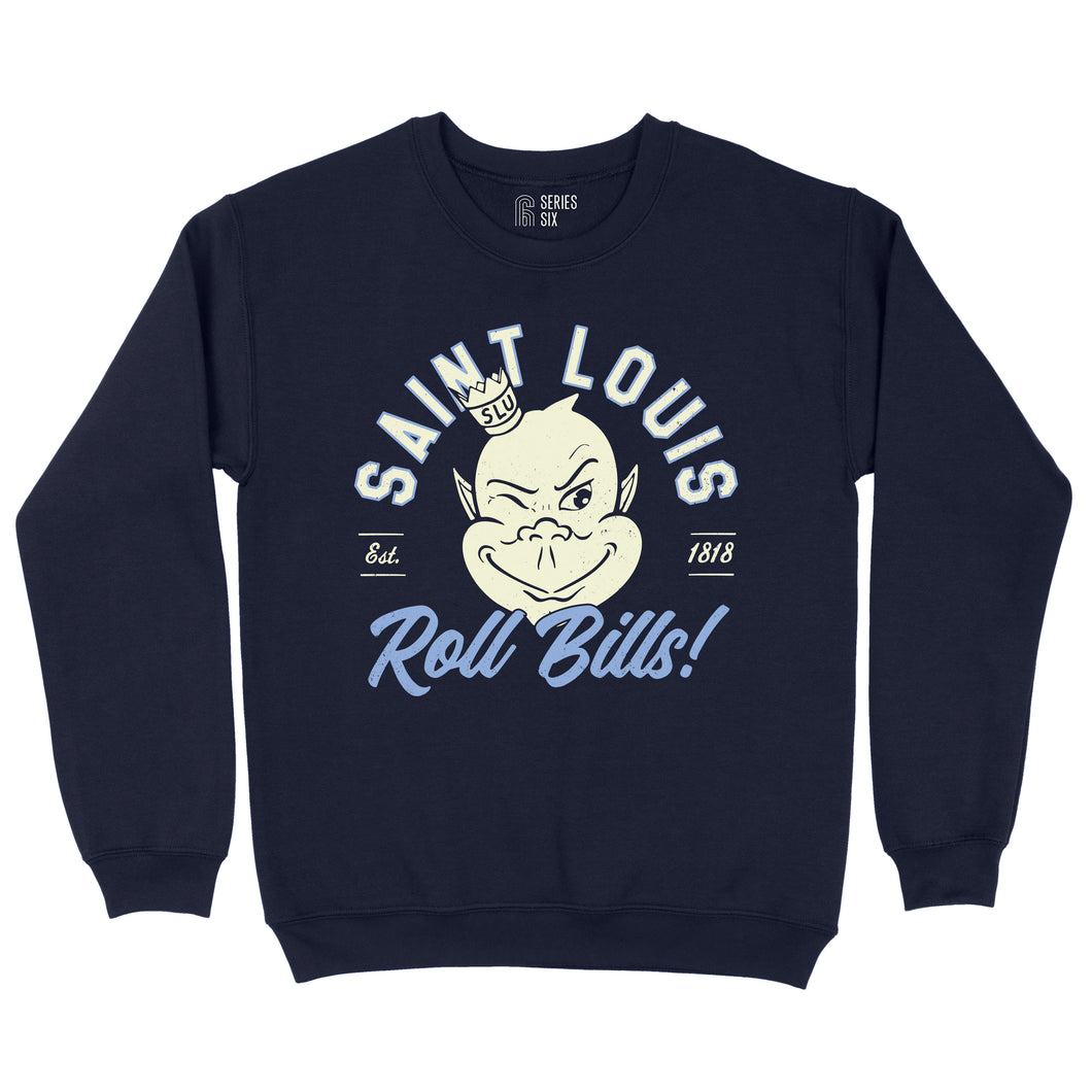 SLU Roll Bills Unisex Crewneck Sweatshirt Navy - Main Image