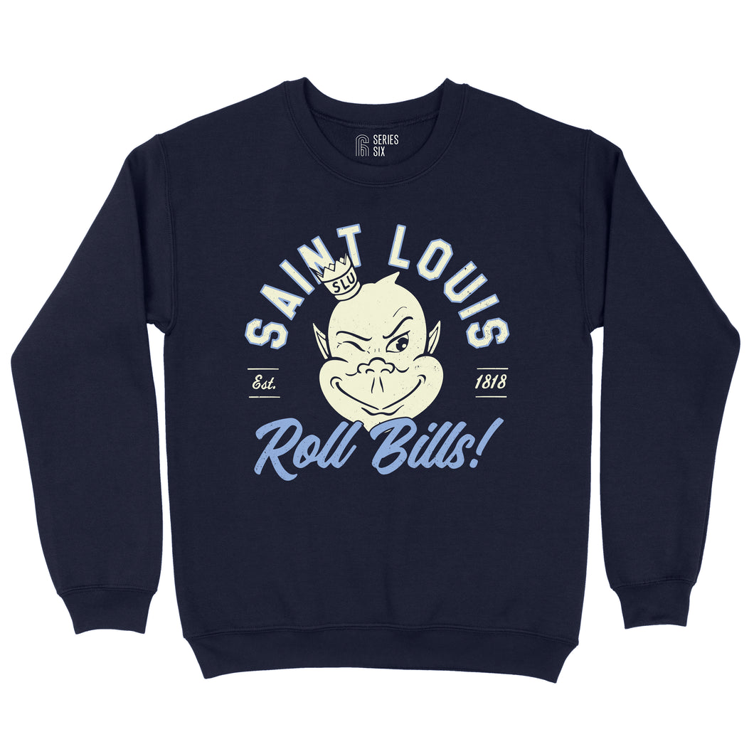 SLU Roll Bills Unisex Crewneck Sweatshirt - Navy