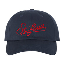 Load image into Gallery viewer, St. Louis Script Soft Style Hat - Navy
