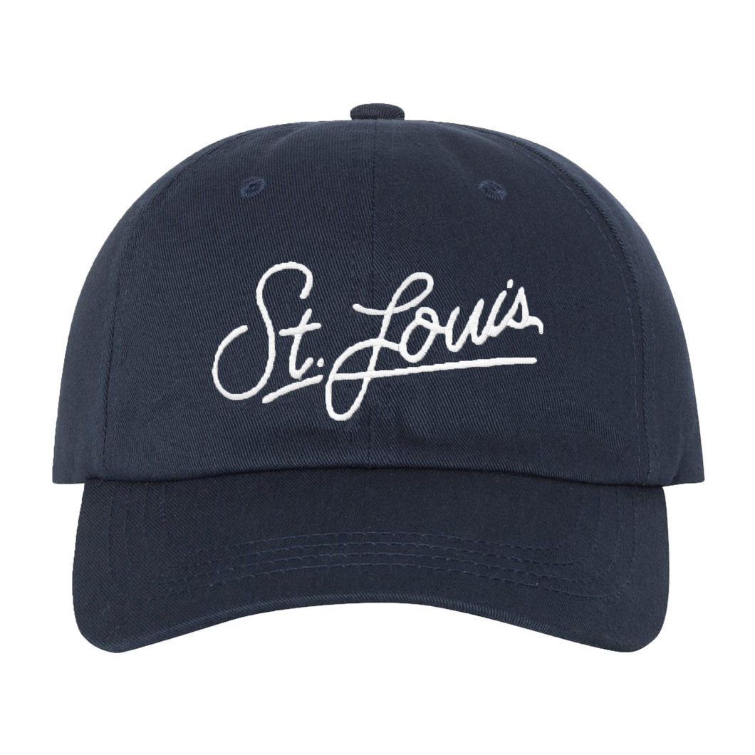 State Script Hats St. Louis Script Soft Style Hat - Navy – Series Six