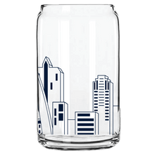 Load image into Gallery viewer, Linear Skyline 16oz Can Glass
