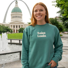 Load image into Gallery viewer, Saint Louis Puff Crewneck Unisex Sweatshirt - Mint
