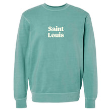 Load image into Gallery viewer, Saint Louis Puff Crewneck Unisex Sweatshirt - Mint
