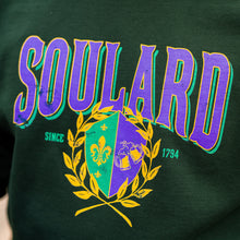 Load image into Gallery viewer, Soulard Collegiate Mardi Gras Crewneck Unisex Sweatshirt
