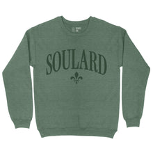 Load image into Gallery viewer, Soulard Fleur De Lis Crewneck Unisex Sweatshirt - Heather Forest
