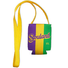 Load image into Gallery viewer, Soulard Mardi Gras Lanyard Can Hugger
