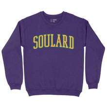 Load image into Gallery viewer, Soulard Puff Ink Crewneck Unisex Sweatshirt - Purple
