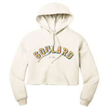 Load image into Gallery viewer, Soulard St. Louis Mardi Gras Hooded Cropped Sweatshirt - Ivory
