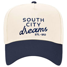 Load image into Gallery viewer, South City Dreams Embroidered Structured Snapback Hat
