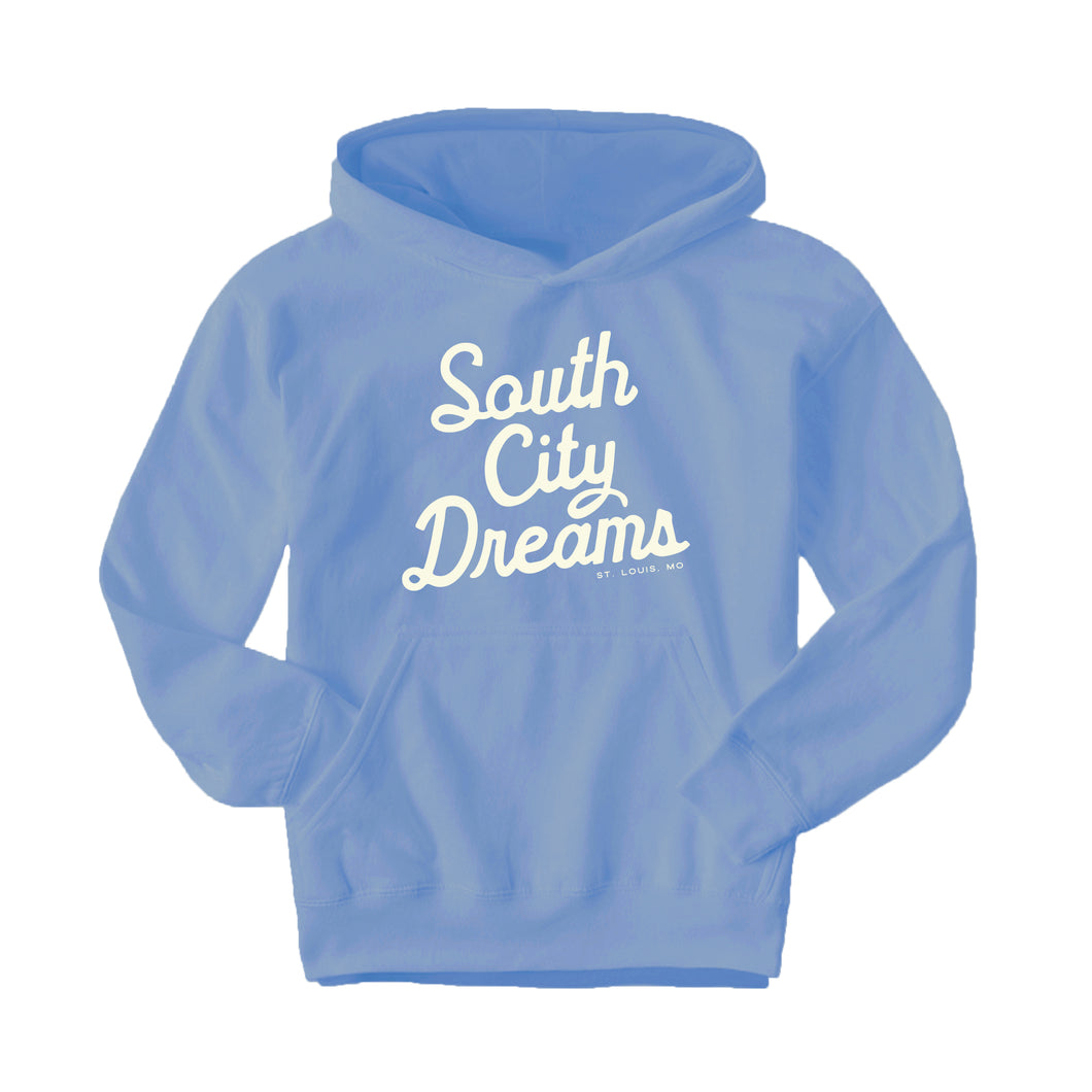 South City Dreams Script Youth Hoodie