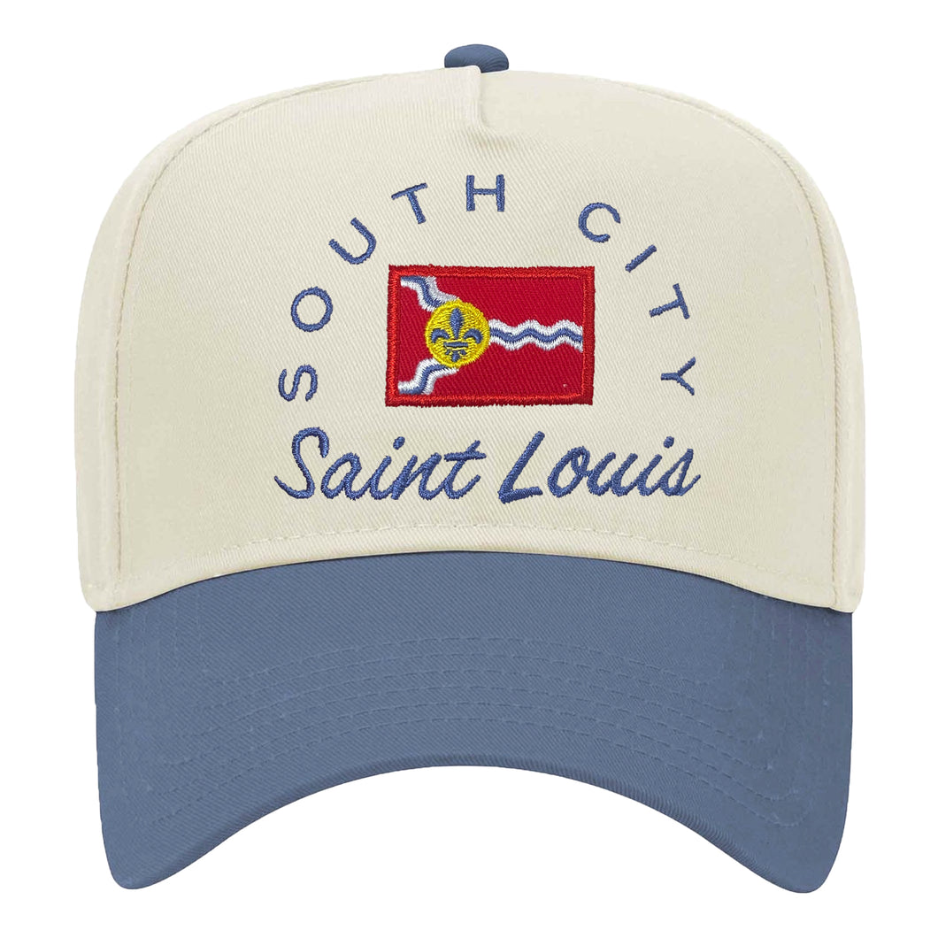 South City Flag Embroidered Structured Snapback Hat
