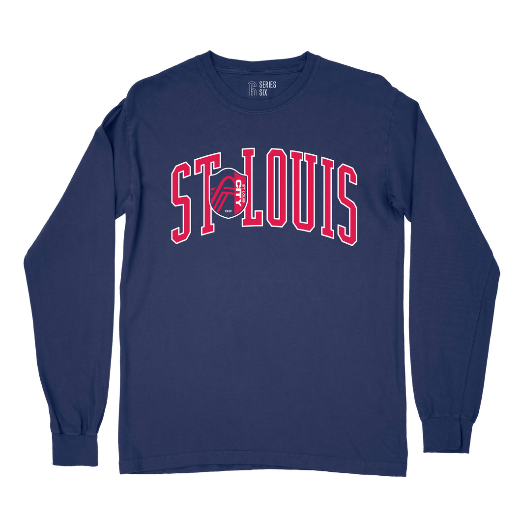 St. Louis CITY SC Bold Crest Unisex Long Sleeve T-Shirt