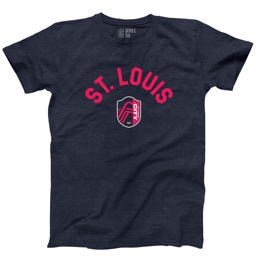 St. Louis CITY SC Classic Crest Unisex Short Sleeve T-Shirt - Navy