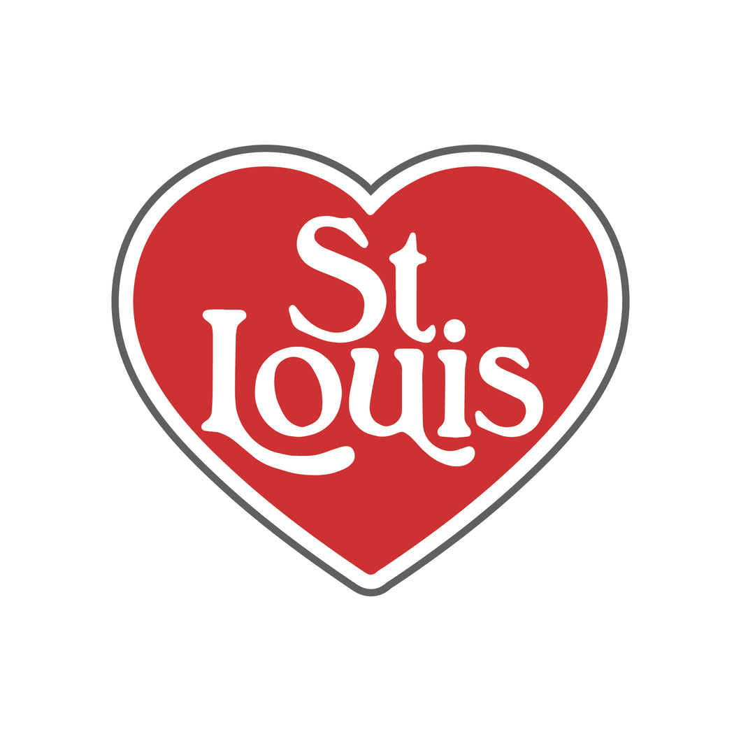 St. Louis Heart Sticker
