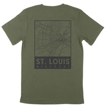 Load image into Gallery viewer, St. Louis Map Unisex Short Sleeve T-Shirt
