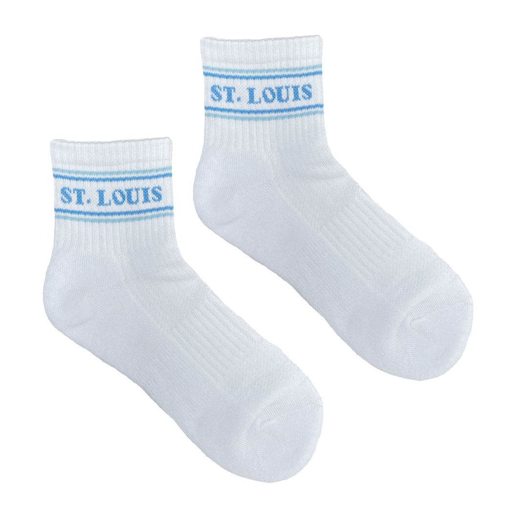 Women's Quarter Crew St. Louis Stripe Socks