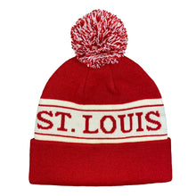 Load image into Gallery viewer, St. Louis Knit Beanie Hat - Red
