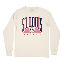 Load image into Gallery viewer, St. Louis Soccer Stripes Long Sleeve Unisex T-Shirt
