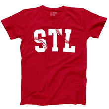 Load image into Gallery viewer, STL Stitches Unisex Short Sleeve T-Shirt - Red
