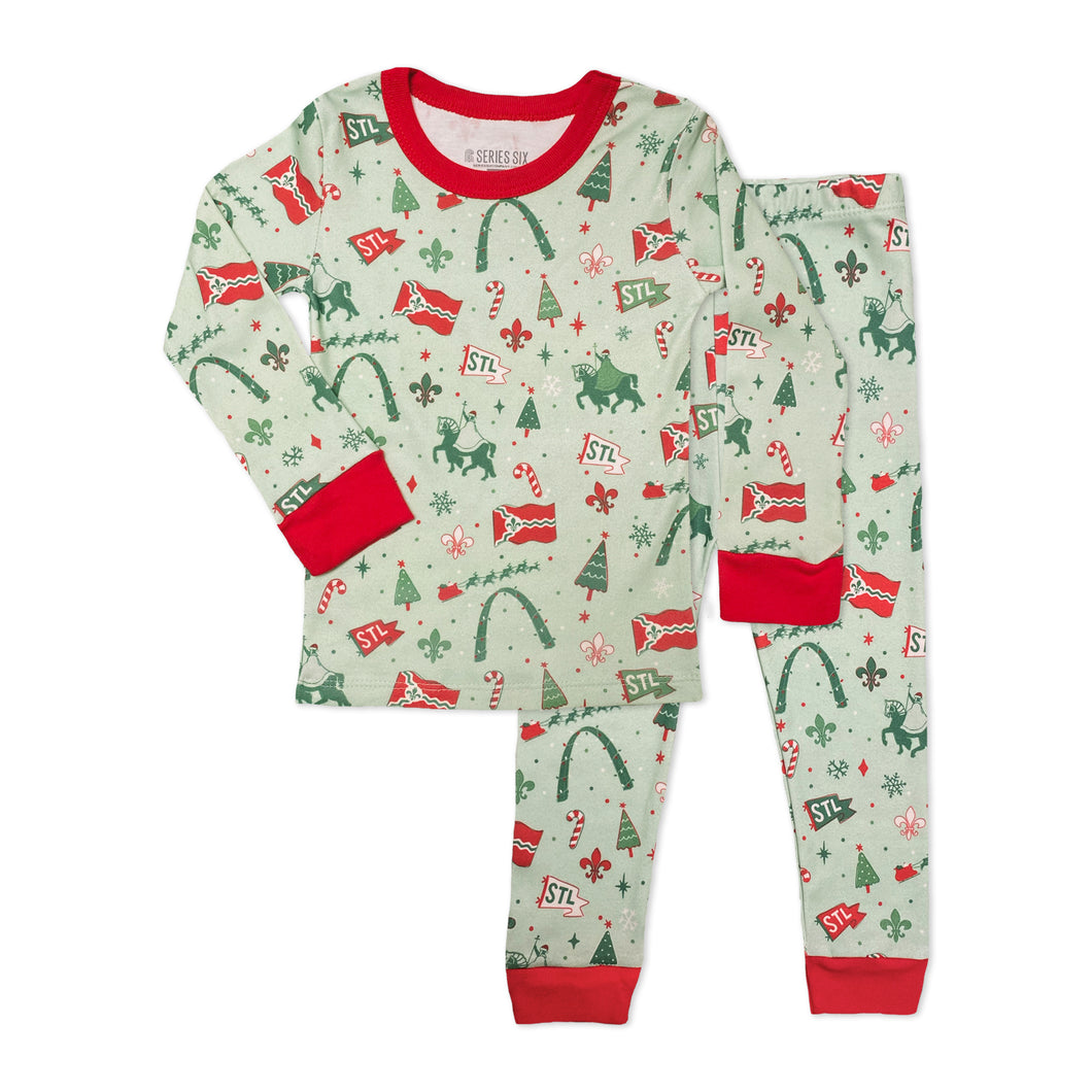 St. Louis Holiday Icons Toddler Pajama Set