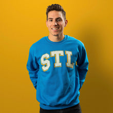 Load image into Gallery viewer, STL Curved Unisex Sweatshirt - Blue
