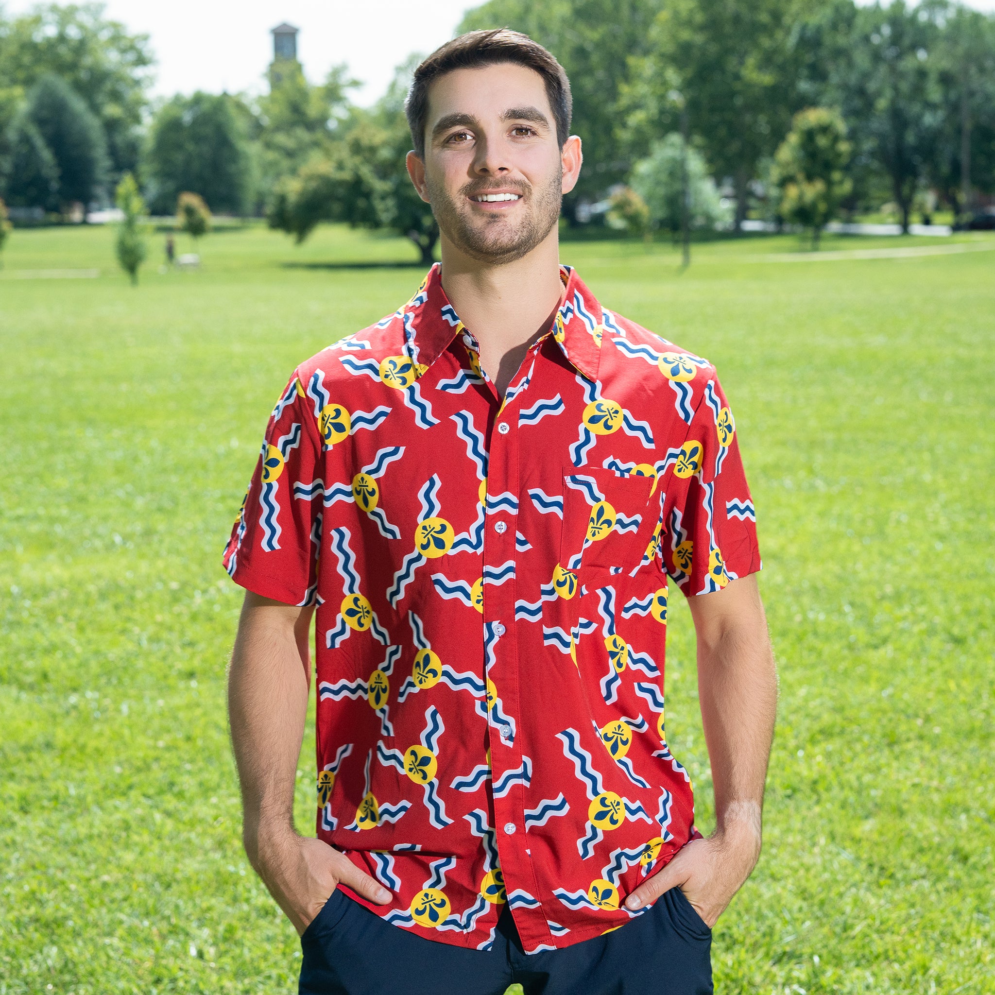 St. Louis Flag Hawaiian Shirt – Series Six