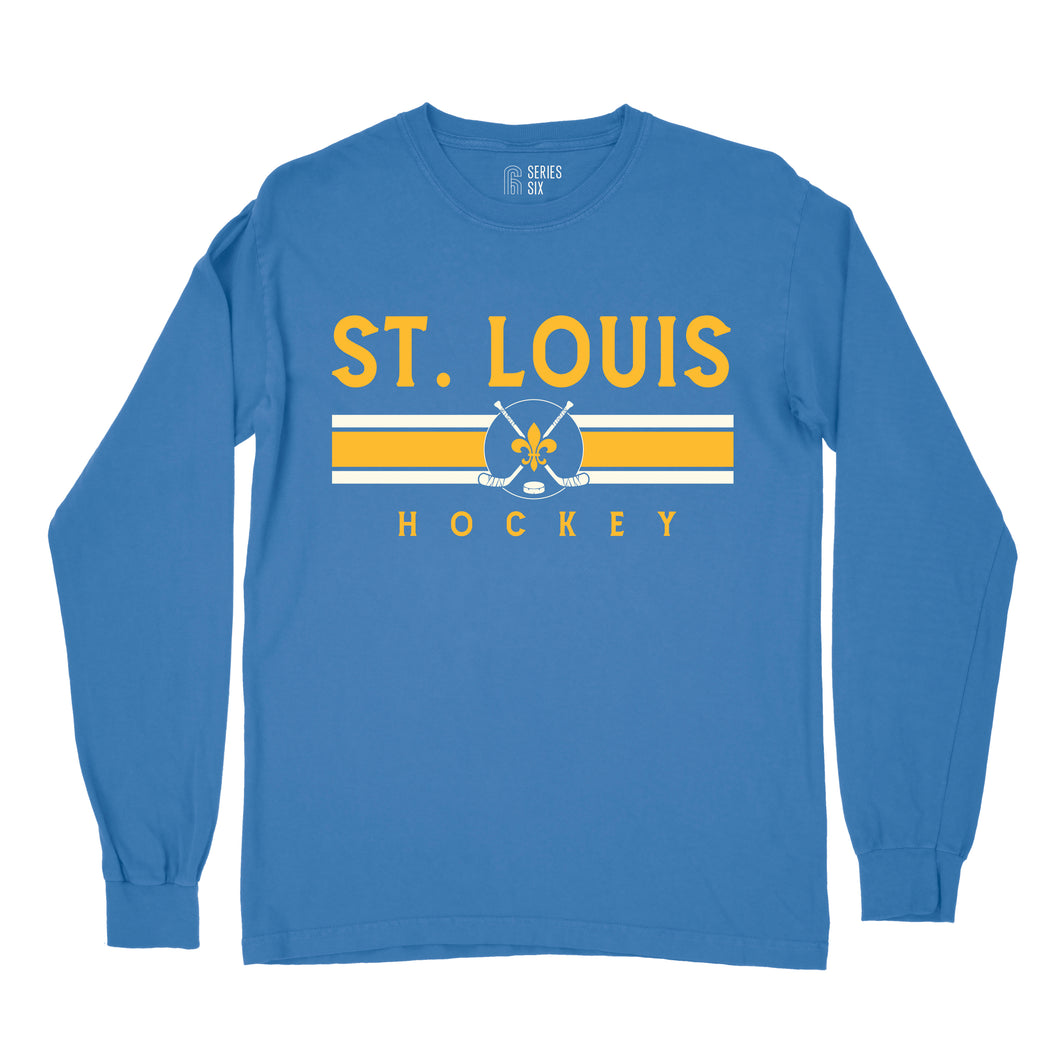 vintage hockey gear Vintage Hockey Sticks Unisex Long Sleeve T-Shirt XL