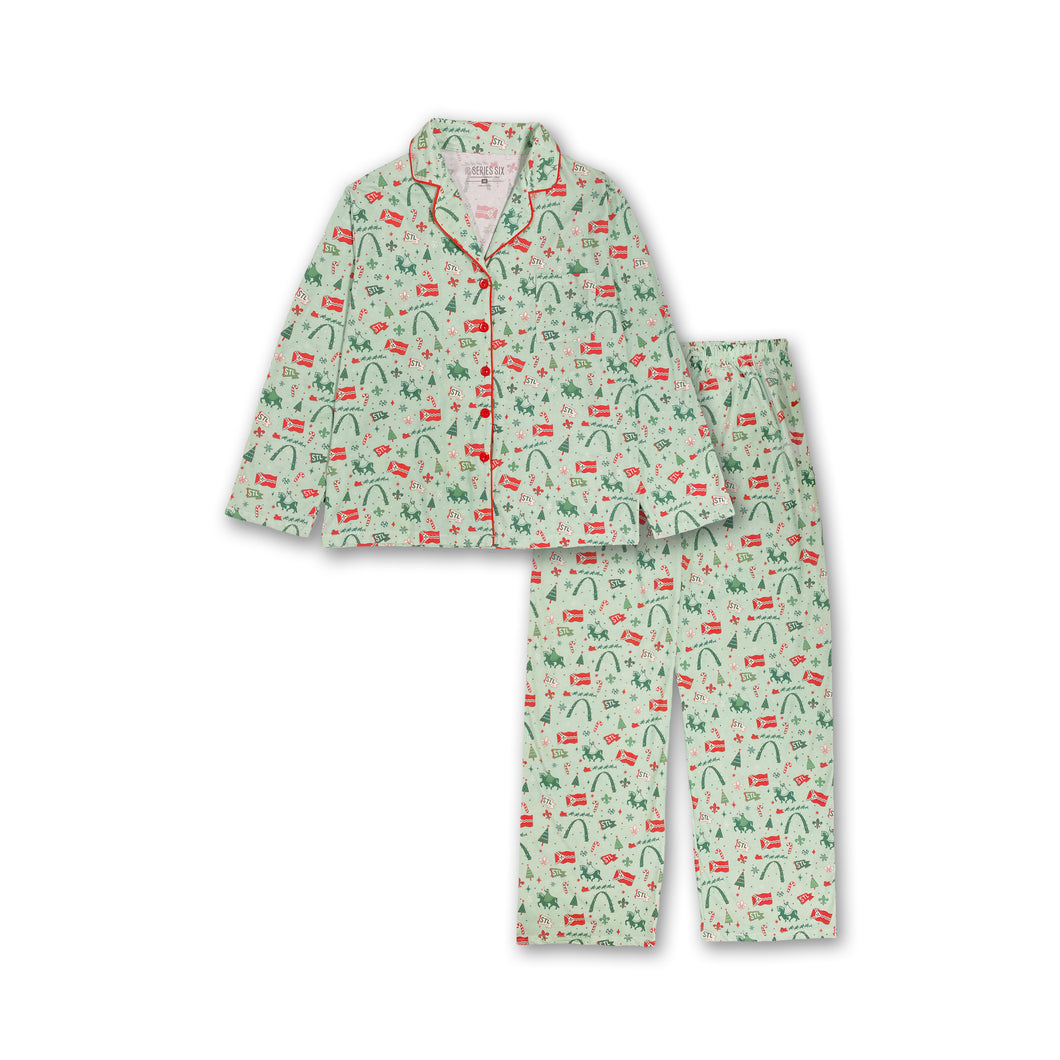 St. Louis Holiday Icons Pajama Set - Youth