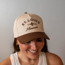Load image into Gallery viewer, St. Louis Missouri Embroidered Structured Snapback Hat
