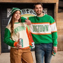 Load image into Gallery viewer, Dogtown Color Block Crewneck Unisex Sweatshirt - Kelly Green
