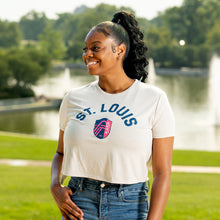 Load image into Gallery viewer, St. Louis CITY SC Classic Crest Cropped T-Shirt
