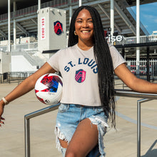 Load image into Gallery viewer, St. Louis CITY SC Classic Crest Cropped T-Shirt

