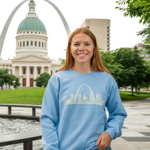 Load image into Gallery viewer, Classic St. Louis Skyline Unisex Crewneck Sweatshirt
