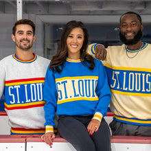 Load image into Gallery viewer, Royal Color Block Crewneck Unisex Sweatshirt
