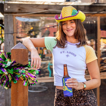 Load image into Gallery viewer, Mardi Gras Sequin Cowboy Hat
