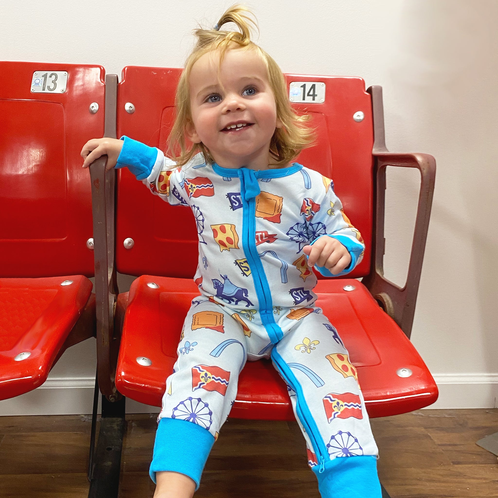 St. Louis Icons Baby Onesie Sleeper – Series Six