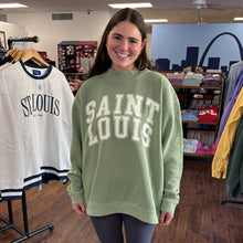 Load image into Gallery viewer, Saint Louis Mock-Neck Unisex Sweatshirt - Green
