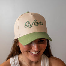 Load image into Gallery viewer, St. Louis Script Embroidered Structured Snapback Hat
