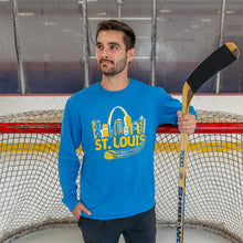 Load image into Gallery viewer, St. Louis Hockey Skyline Unisex Long Sleeve T-Shirt
