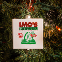 Load image into Gallery viewer, Imo&#39;s Pizza Box Glass Ornament
