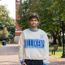 Load image into Gallery viewer, SLU Billikens Color Block Crewneck Unisex Sweatshirt - Ivory
