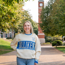 Load image into Gallery viewer, SLU Billikens Color Block Crewneck Unisex Sweatshirt - Ivory
