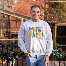 Load image into Gallery viewer, Mardi Pardi Crewneck Unisex Sweatshirt - White
