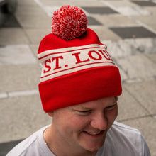 Load image into Gallery viewer, St. Louis Knit Beanie Hat - Red
