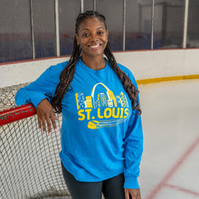 Load image into Gallery viewer, St. Louis Hockey Skyline Unisex Long Sleeve T-Shirt
