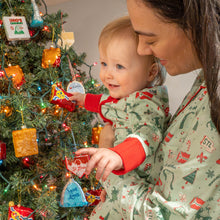 Load image into Gallery viewer, St. Louis Holiday Icons Baby Onesie Sleeper
