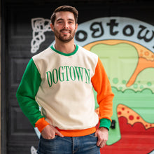 Load image into Gallery viewer, Dogtown Color Block Crewneck Unisex Sweatshirt - Ivory
