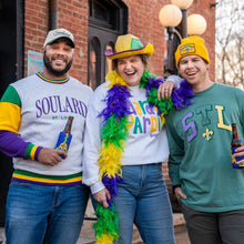 Load image into Gallery viewer, STL Fleur De Lis Mardi Gras Unisex Long Sleeve T-Shirt
