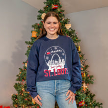 Load image into Gallery viewer, St. Louis Snowglobe Crewneck Unisex Sweatshirt
