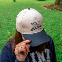 Load image into Gallery viewer, South City Dreams Embroidered Structured Snapback Hat
